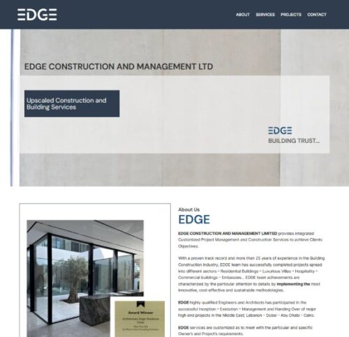 EDGE CONSTRUCTION AND MANAGEMENT LTD