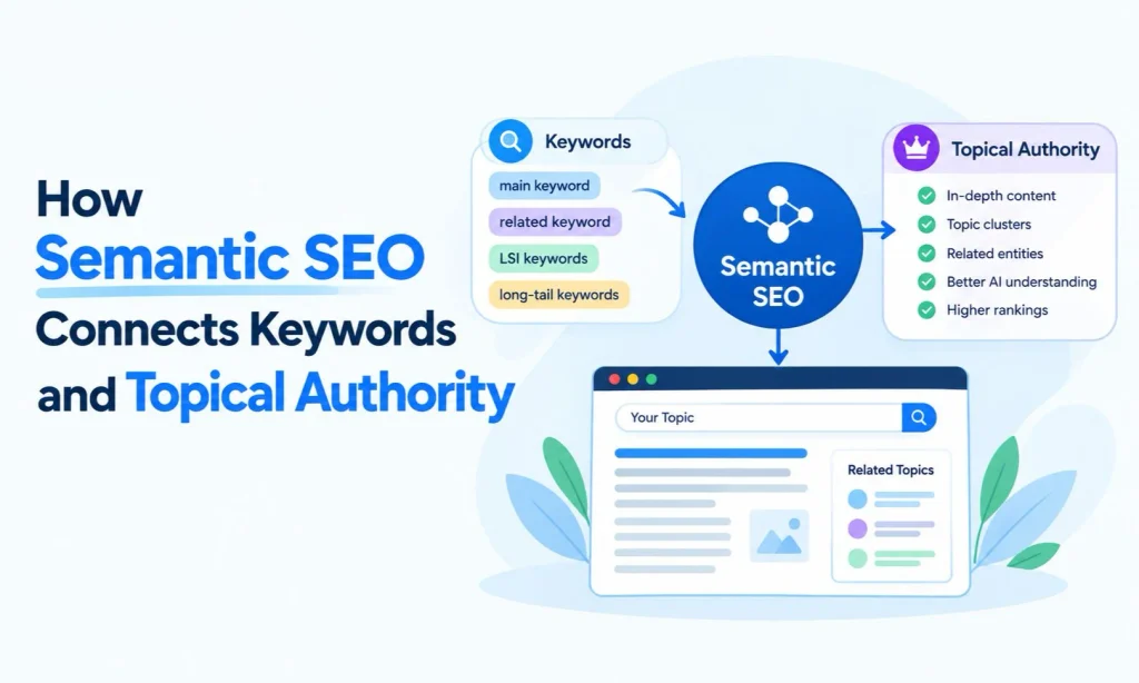 How Semantic SEO Connects Keywords and Topical Authority