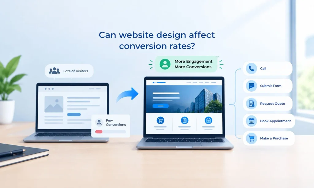 Can website design affect conversion rates