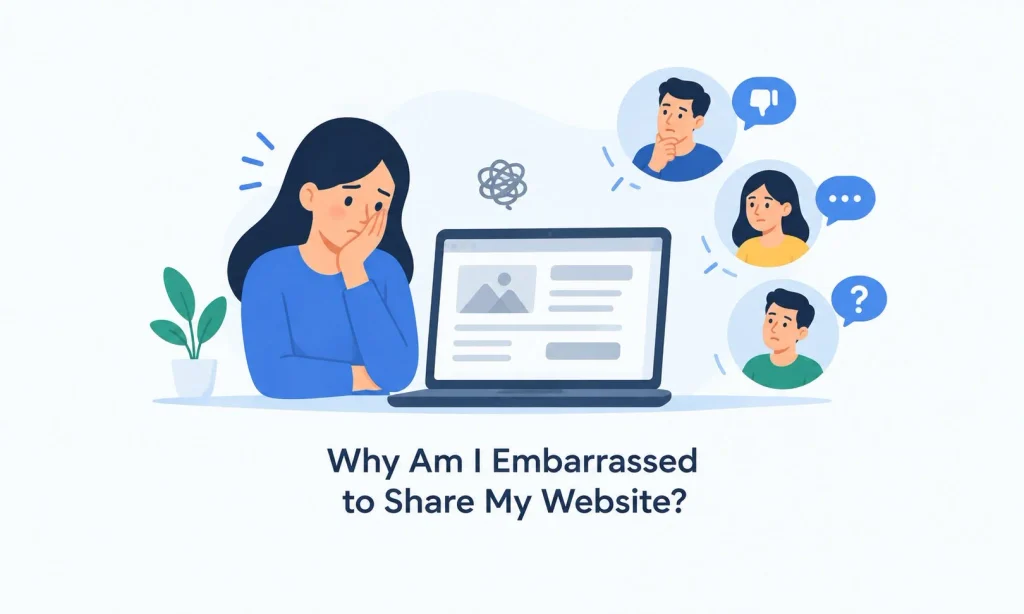 Why am I embarrassed to share my website